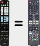 T&eacute;l&eacute;commande universelle Universal TV LG