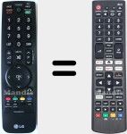 Télécommande universelle Universal TV LG