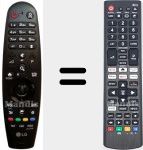Télécommande universelle Universal TV LG
