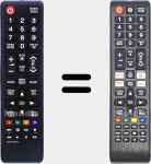 Télécommande universelle Universal TV Samsung