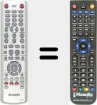 Replacement remote control for 00015K