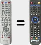 Replacement remote control for AK5900034N