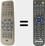 Replacement remote control for 076D0F1090