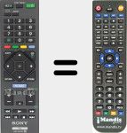 Télécommande pour remplacer RM-GA024 (149206421)