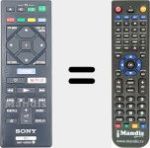 Télécommande pour remplacer RMT-VB100I (149290121)