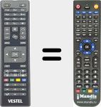 Télécommande pour remplacer RC4878 (23393429)