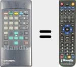 Télécommande pour remplacer TELEPILOT 623 (296220570100)
