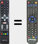 Replacement remote control for 55U2X42C