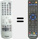 Replacement remote control for SER0111 (6711R2N080E)