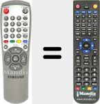 Replacement remote control for 00104 N (AA5900104N)