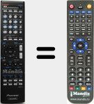 Replacement remote control for AXD7719 (8300771900010-IL)