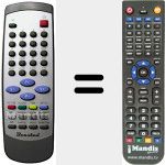 Replacement remote control for REMCON225