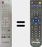 Télécommande pour remplacer RC036-2