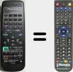 Replacement remote control for CU-VSX167 (AXD7243)