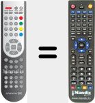 Replacement remote control for REMCON1372