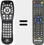 Replacement remote control for DVD 21