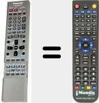 Replacement remote control for EUR7615KA0