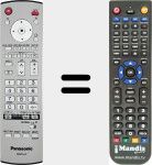 Replacement remote control for EUR7636090R