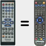 Replacement remote control for EUR7710020