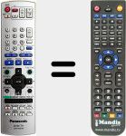 T&eacute;l&eacute;commande pour remplacer EUR7720KM0