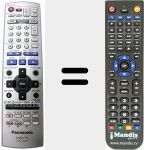 Replacement remote control for EUR7720KS0