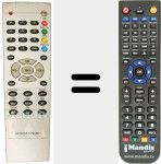 Replacement remote control for HYDFSR-EP209D1