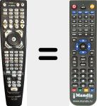 Replacement remote control for AVR 5500