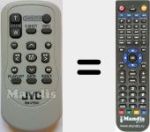 Télécommande pour remplacer RM-V750U (LY21524002C)