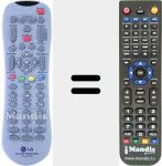 Replacement remote control for 105-201M
