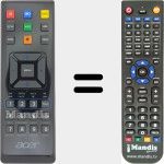 Replacement remote control for MC.JG811.008