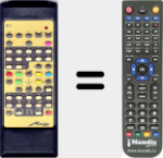 Replacement remote control for IR5