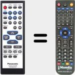 Replacement remote control for N2QAGB000028