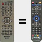Replacement remote control for N2QAYB000139