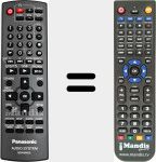 Replacement remote control for N2QAYB000252