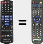 Replacement remote control for N2QAYB000970