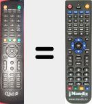 Télécommande pour remplacer QT49K02