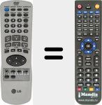 Replacement remote control for REMCON1463