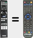 Télécommande pour remplacer RM-PJVW70 (148709712)