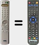 Télécommande pour remplacer RM-Y 1102 (147828512)