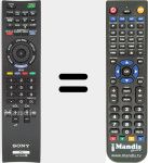 Replacement remote control for RM-YD059