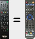 T&eacute;l&eacute;commande pour remplacer RMT-D259 (148917111)