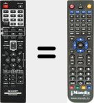 Télécommande pour remplacer RRMCGA206AWSA