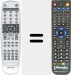 Replacement remote control for RS 20984