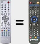 Replacement remote control for RR 3600 B
