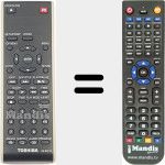 Replacement remote control for SE-R0179