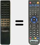 Télécommande pour remplacer RM-D591 (146559511)
