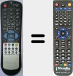 Replacement remote control for MPIX356