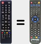 Télécommande pour remplacer AA59-00603A