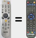 Télécommande pour remplacer CXJY (6450477881)