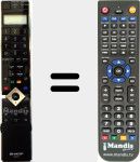 Télécommande pour remplacer GA588WJSA (RRMCGA588WJSA)
